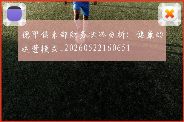 德甲俱乐部财务状况分析：健康的运营模式_20260522160651
